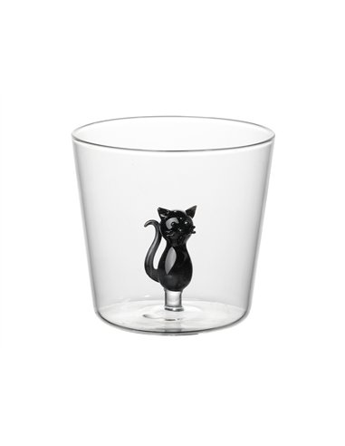 Verre chat noir - itotal
