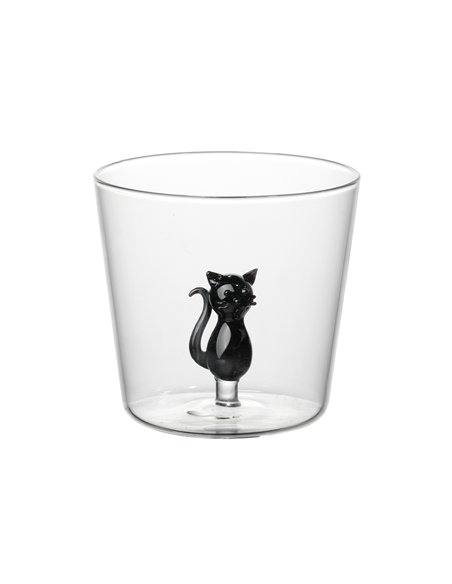 Verre chat noir - itotal