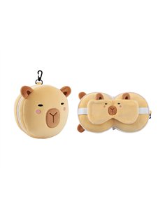 Oreiller avec Masque de Sommeil CAPYBARA - itotal