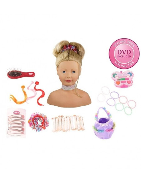 Tête à coiffer et à maquiller blonde