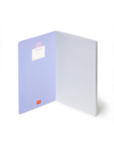 Cahier ligne - quaderno large - teddy bear - legami