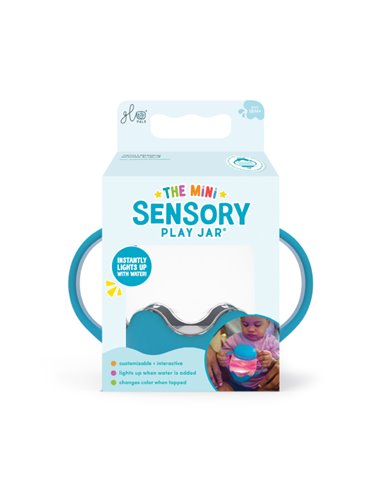 Mini jar sensorielle bleue - Glo pals