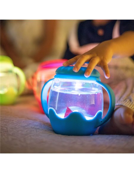 Mini jar sensorielle bleue - Glo pals