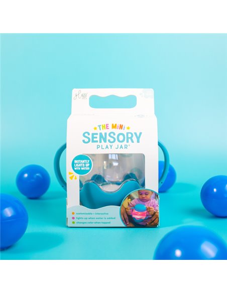 Mini jar sensorielle bleue - Glo pals