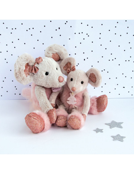 Doudou souris étoile 25 cm