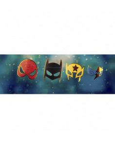 Guirlande masques superhero 2