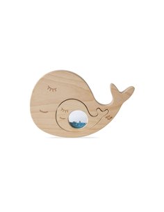 Petit boum puzzle sensoriel baleine et son bébé