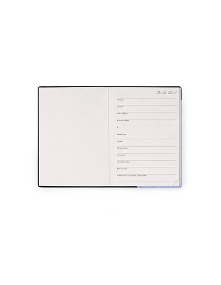 Agenda 2026/2027 Semainier 16 Mois - Cosmic Lilac - Small Avec Section pour Notes - Legami