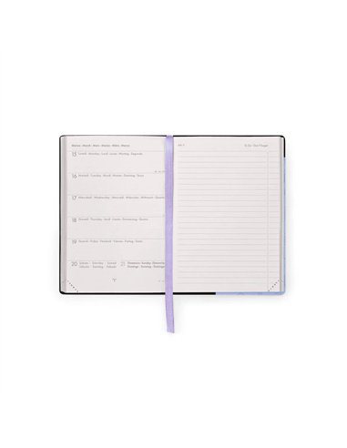 Agenda 2026/2027 Semainier 16 Mois - Cosmic Lilac - Small Avec Section pour Notes - Legami