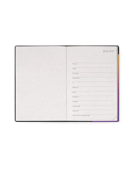 Agenda 2026/2027 Journalier 16 Mois - Sunset Vibes - Medium - legami