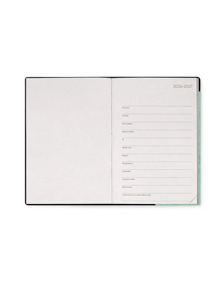 Agenda 2026/2027 Journalier 16 Mois - Botanic Garden - Medium - legami