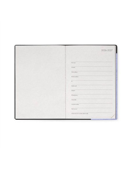 Agenda 2026/2027 Semainier 16 Mois - Cosmic Lilac - Medium - legami