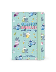 Agenda 2026/2027 Semainier Photographique 16 Mois - Kitty Bubble Tea - Small Avec Section pour Notes - legami