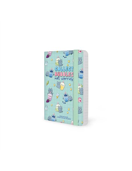 Agenda 2026/2027 Semainier Photographique 16 Mois - Kitty Bubble Tea - Small Avec Section pour Notes - legami