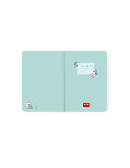 Agenda 2026/2027 Semainier Photographique 16 Mois - Kitty Bubble Tea - Small Avec Section pour Notes - legami