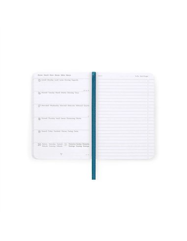 Agenda 2026/2027 Semainier Photographique 16 Mois - Travel Stickers - Small Avec Section pour Notes - legami