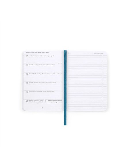 Agenda 2026/2027 Semainier Photographique 16 Mois - Travel Stickers - Small Avec Section pour Notes - legami