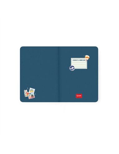 Agenda 2026/2027 Semainier Photographique 16 Mois - Travel Stickers - Small Avec Section pour Notes - legami