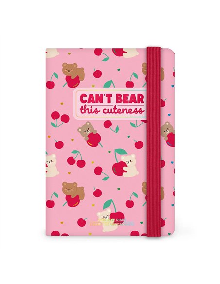 Agenda 2026/2027 Semainier Photographique 16 Mois - Teddy Bear Pink - Small Avec Section pour Notes - legami