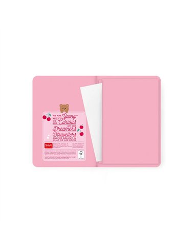 Agenda 2026/2027 Semainier Photographique 16 Mois - Teddy Bear Pink - Small Avec Section pour Notes - legami