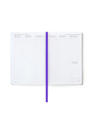 Agenda 2026/2027 Semainier Photographique 16 Mois - Flowers - Medium - legami