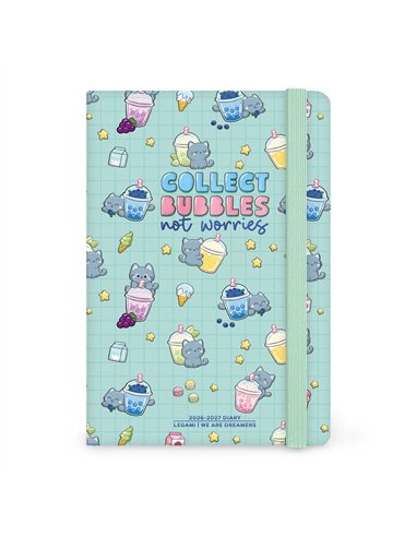 Agenda 2026/2027 Semainier Photographique 16 Mois - Kitty Bubble Tea - Medium - legami