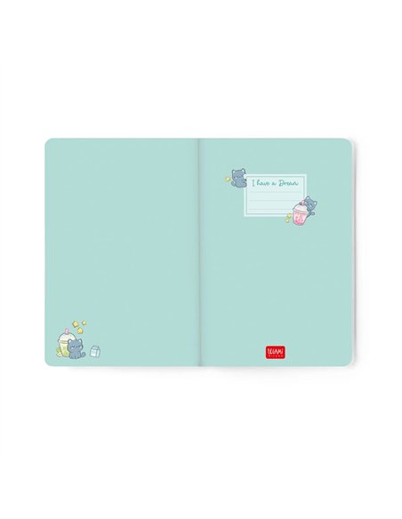 Agenda 2026/2027 Semainier Photographique 16 Mois - Kitty Bubble Tea - Medium - legami