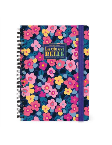 Agenda 2026/2027 Semainier 16 Mois - Flowers - Avec Spirale - Large - legami