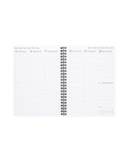 Agenda 2026/2027 Semainier 16 Mois - Flowers - Avec Spirale - Large - legami