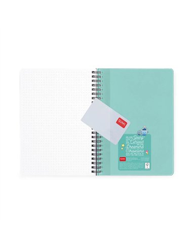 Agenda 2026/2027 Semainier 16 Mois - Kitty Bubble Tea - Avec Spirale - Large - legami