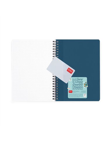 Agenda 2026/2027 Semainier 16 Mois - Travel Stickers - Avec Spirale - Large - legami