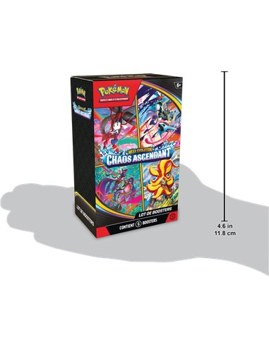 Pokémon ME04 : bundle 6 boosters méga évolutions chaos ascendant