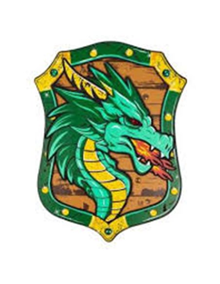 Bouclier dragon EVA vert - great pretenders