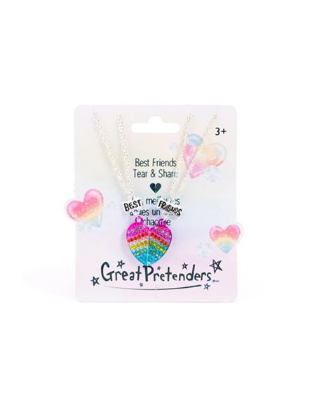 Collier meilleures amies - Glamour, à partager (2 pcs) - great pretenders