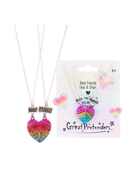 Collier meilleures amies - Glamour, à partager (2 pcs) - great pretenders