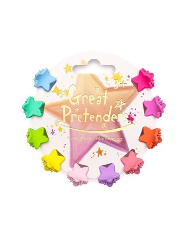 Ensemble de mini-barettes - Rainbow Star Mini (10 pcs) - great pretenders