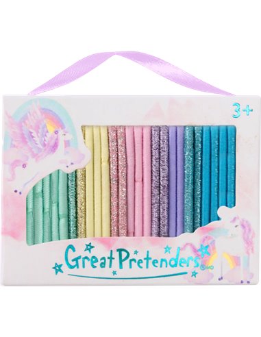 Ensemble d'élastiques à cheveux - Over the Rainbow (25 pcs) - great pretenders