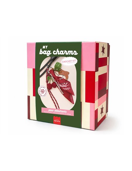 Kit DIY Crochet Bag Charms - Cherry Cowboy - la petite epicerie