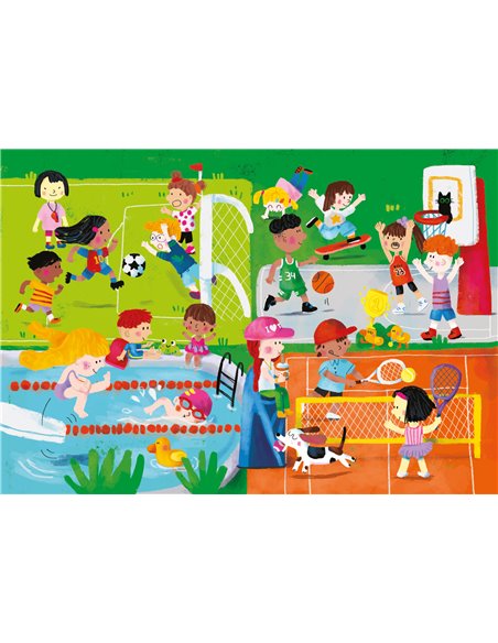 Livre puzzle/encastrement les activitées Sophia Touliatou - Vilac