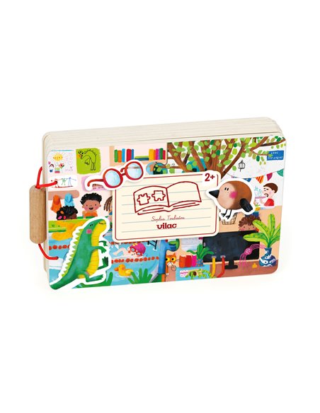 Livre puzzle/encastrement les activitées Sophia Touliatou - Vilac