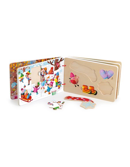 Livre puzzle/encastrement 4 saisons Sophia Touliatou - Vilac