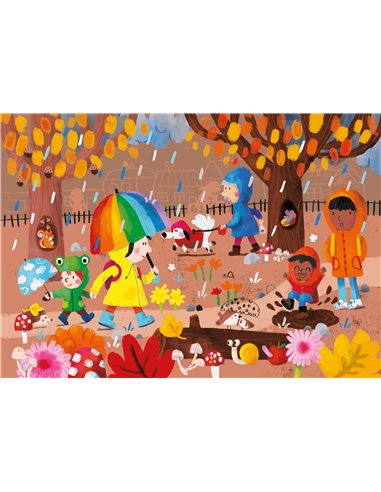 Livre puzzle/encastrement 4 saisons Sophia Touliatou - Vilac
