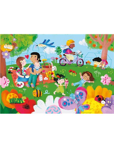 Livre puzzle/encastrement 4 saisons Sophia Touliatou - Vilac