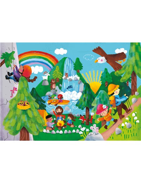 Livre puzzle/encastrement voyage-aventure Sophia Touliatou - Vilac