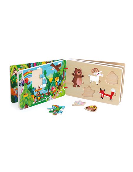 Livre puzzle/encastrement voyage-aventure Sophia Touliatou - Vilac