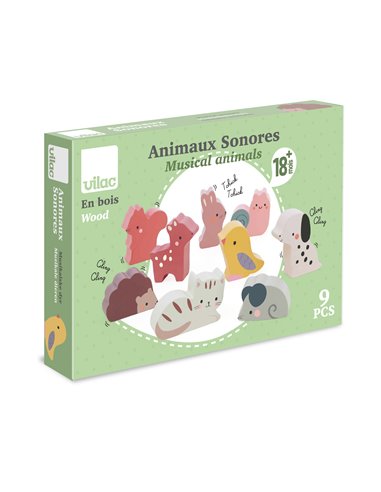 Animaux sonores familiers - Sarah Betz - vilac