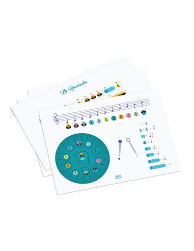 Tongue drum 11 notes (20 cm) - Tambour à langues xylophone - Vilac