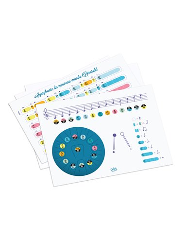 Tongue drum 13 notes (25cm)  - Tambour à langues xylophone - Vilac