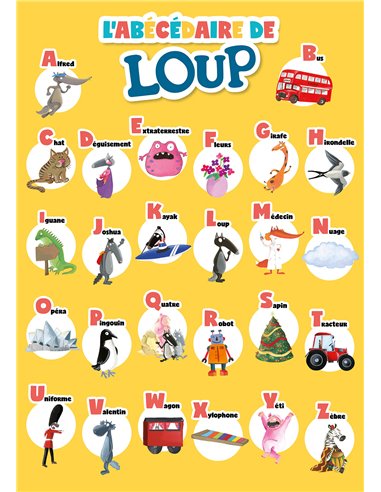 MES LETTRES MAGNÉTIQUES EN BOIS LOUP - Auzou