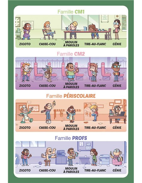 JEU DE CARTES - JEU DE 7 FAMILLES - À L'ÉCOLE - Auzou